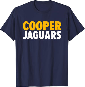 Cooper Jaguars Bold T-Shirt - T-Shirt | Navy