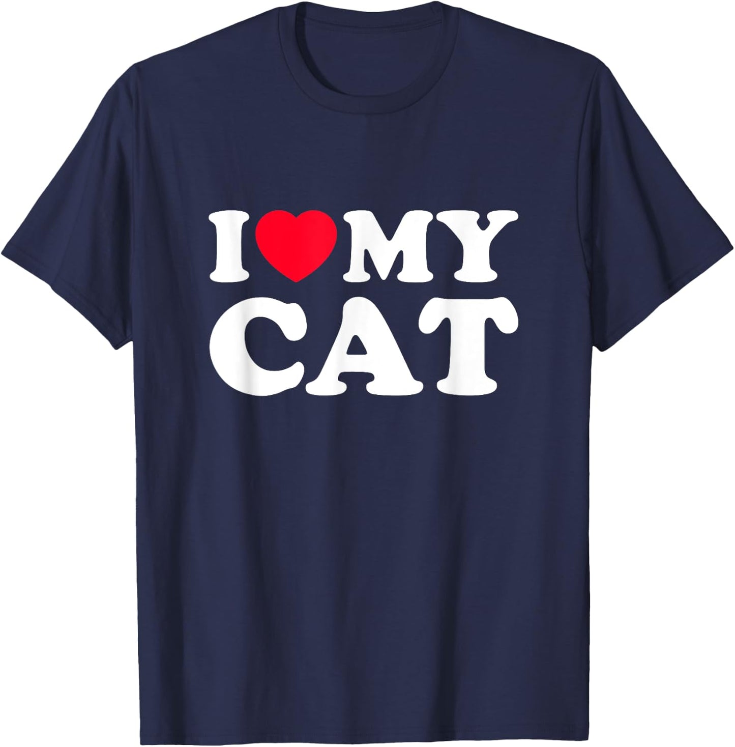 I Love My Cat T-Shirt - T-Shirt | Navy