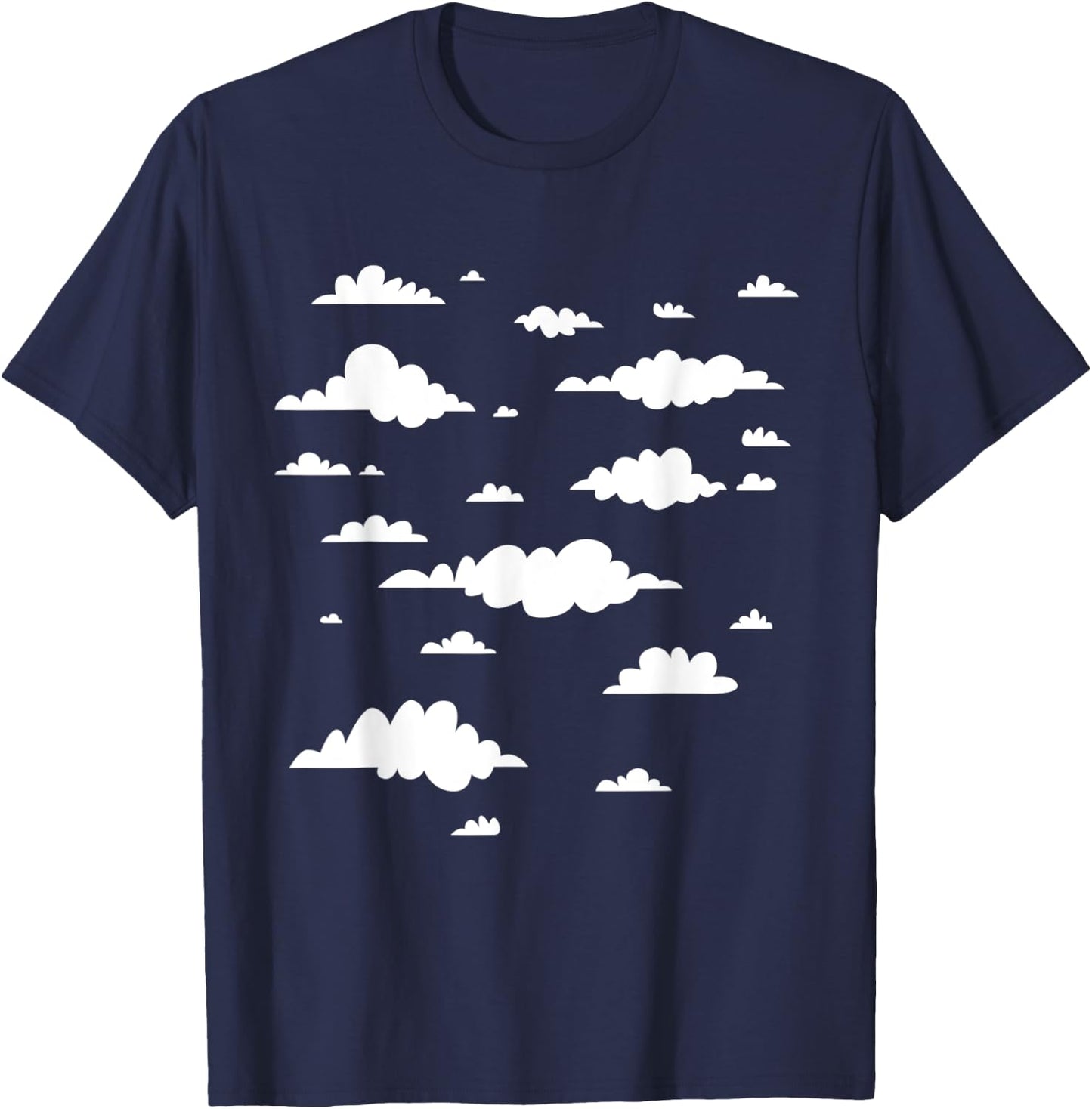 Clouds Pastel core Clothing Kawaii Japanese Style Pastelcore T-Shirt - T-Shirt | Navy