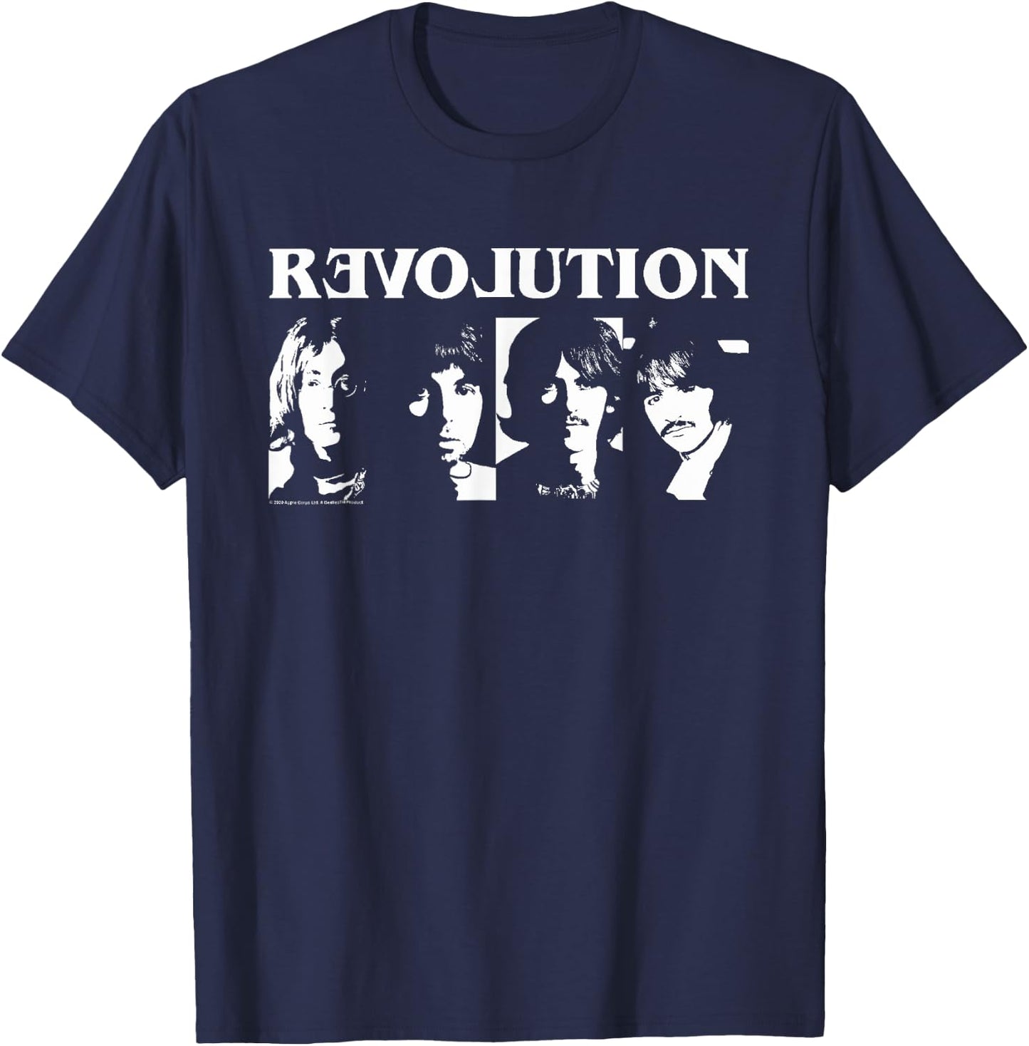 The Beatles - Revolution T-Shirt - T-Shirt | Navy