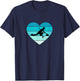 Ich liebe Curling Wintersport Curler Coach Eisstockschießen T-Shirt - T-Shirt | Navy