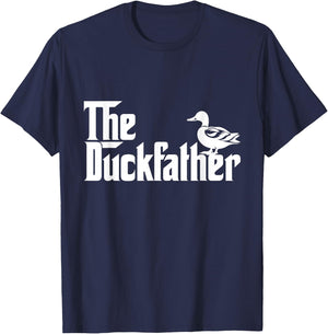 The Duck Father Funny Duck Lover Dad Fathers Day Duck Lovers T-Shirt - T-Shirt | Navy