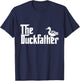 The Duck Father Funny Duck Lover Dad Fathers Day Duck Lovers T-Shirt - T-Shirt | Navy