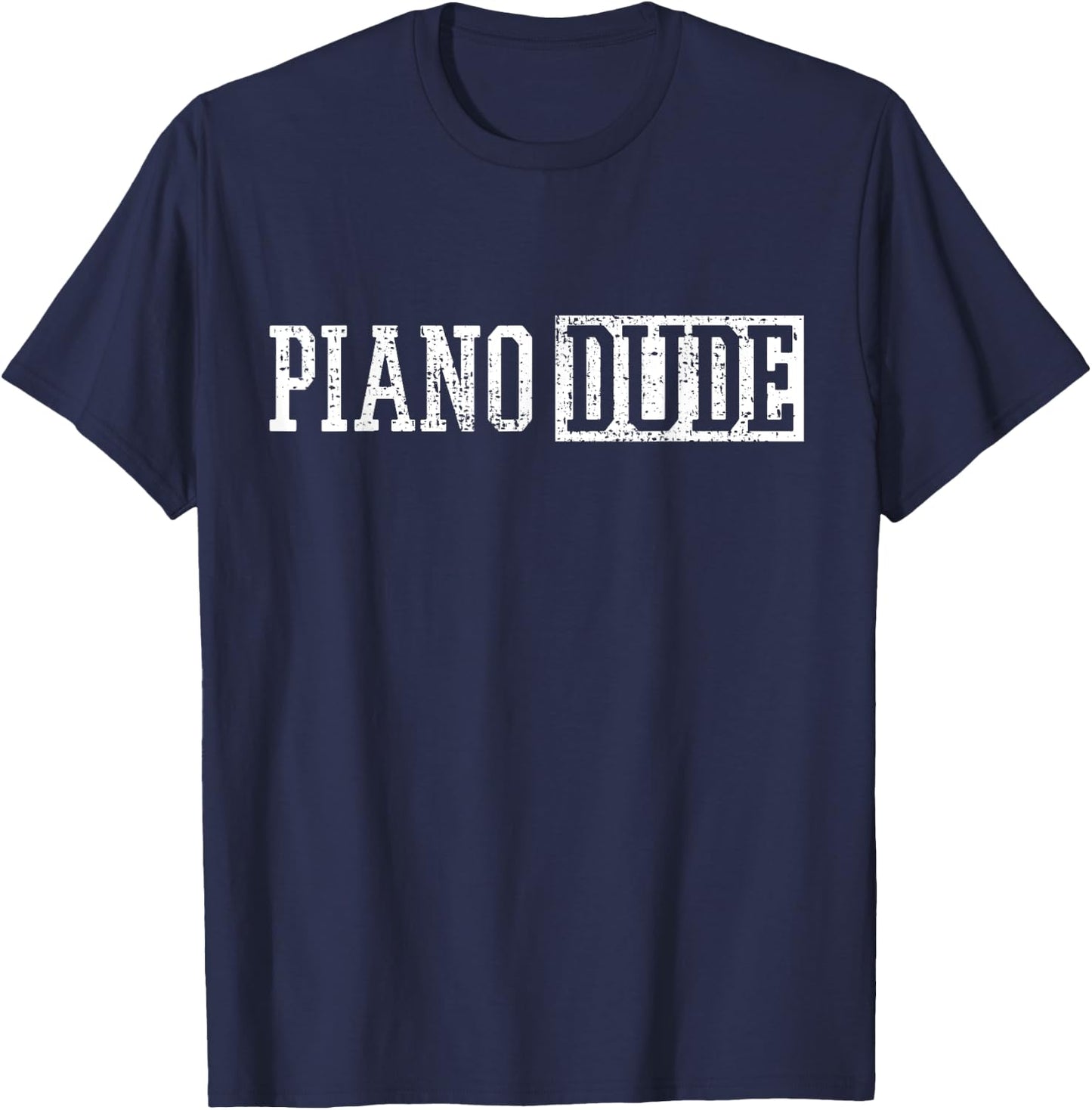 Piano Keyboard Player Musician Pianist Gift T-Shirt - T-Shirt | Navy