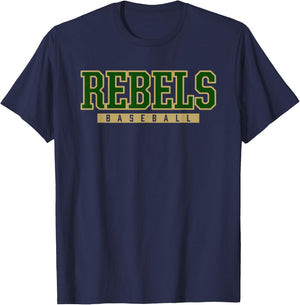 North Duplin Rebels Baseball T-Shirt - T-Shirt | Navy