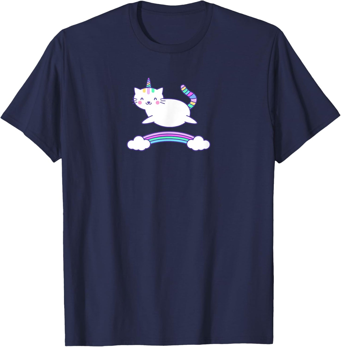 Unicorn Cat Kittycorn Caticorn T-Shirt - T-Shirt | Navy