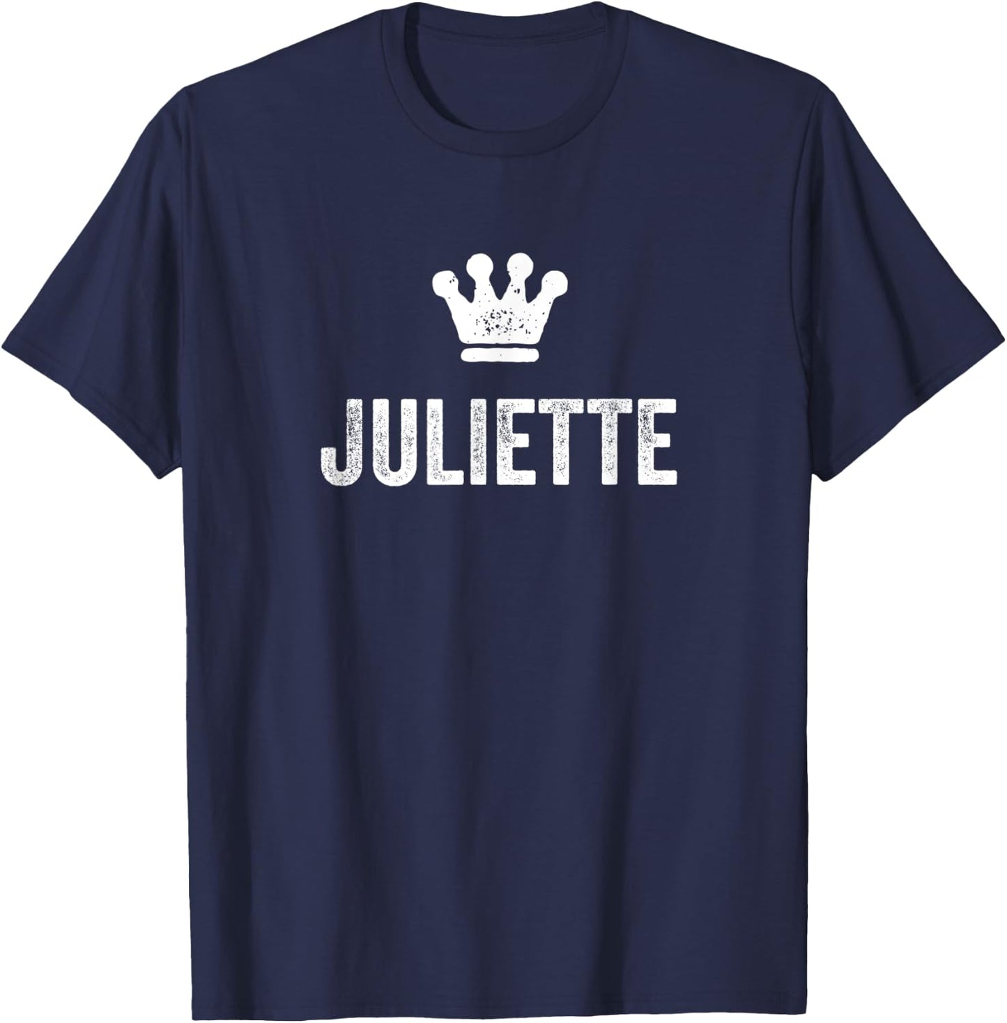 Juliette the Queen / Crown & Name Called Juliette T-Shirt - T-Shirt | Navy