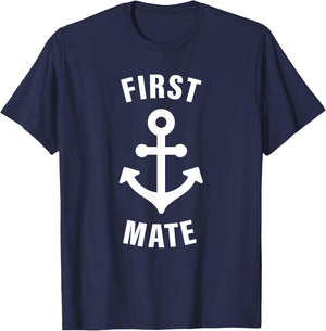 Captain & First Mate Matching Set T-Shirt - T-Shirt | Navy