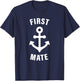 Captain & First Mate Matching Set T-Shirt - T-Shirt | Navy