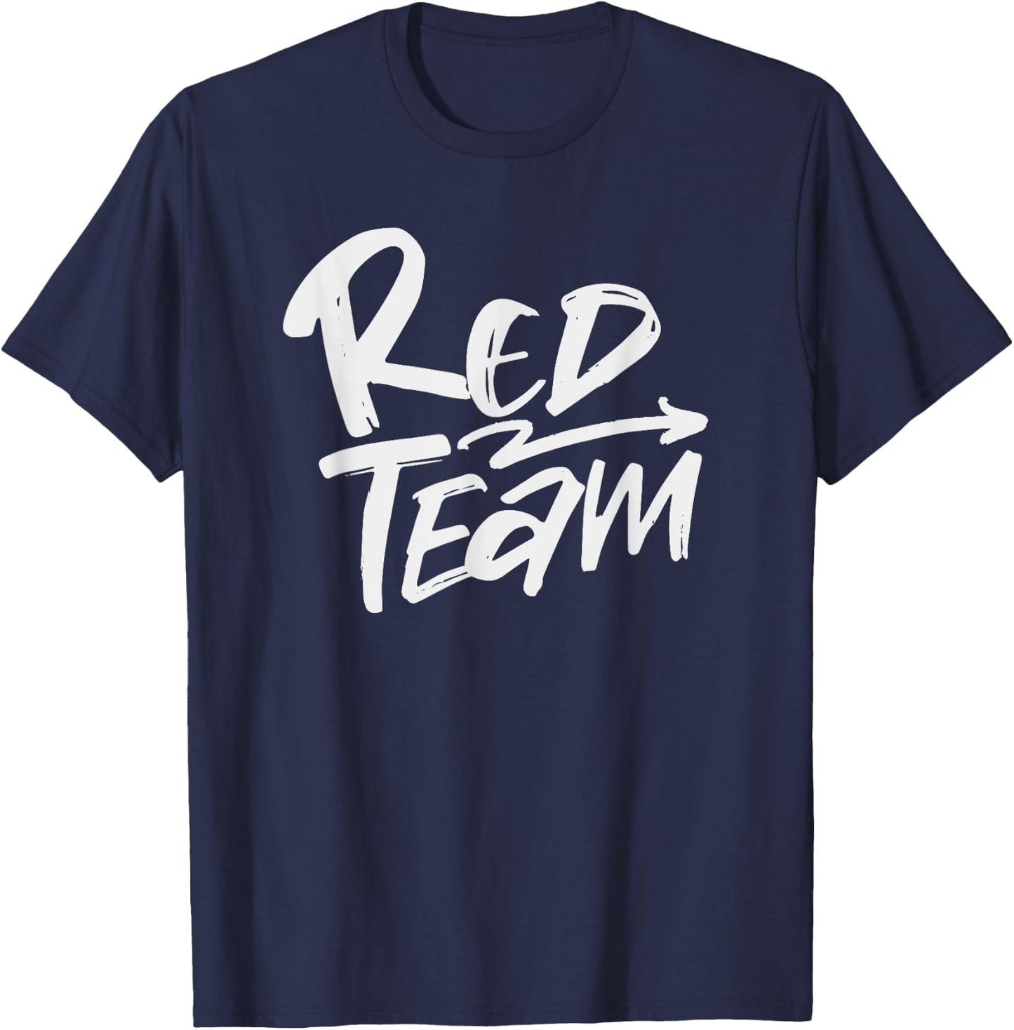 Red Team Matching Team Spirit & Unity Red Color Design T-Shirt - T-Shirt | Navy