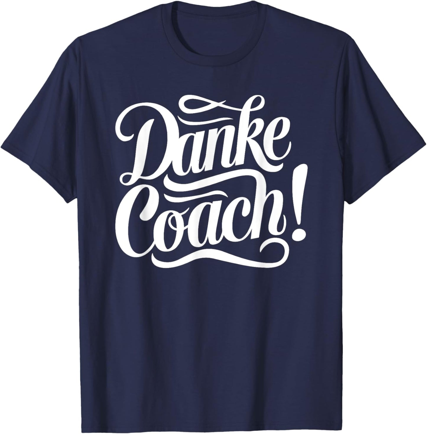 Danke Coach - Trainer Abschied Fitness Fussball T-Shirt - T-Shirt | Navy