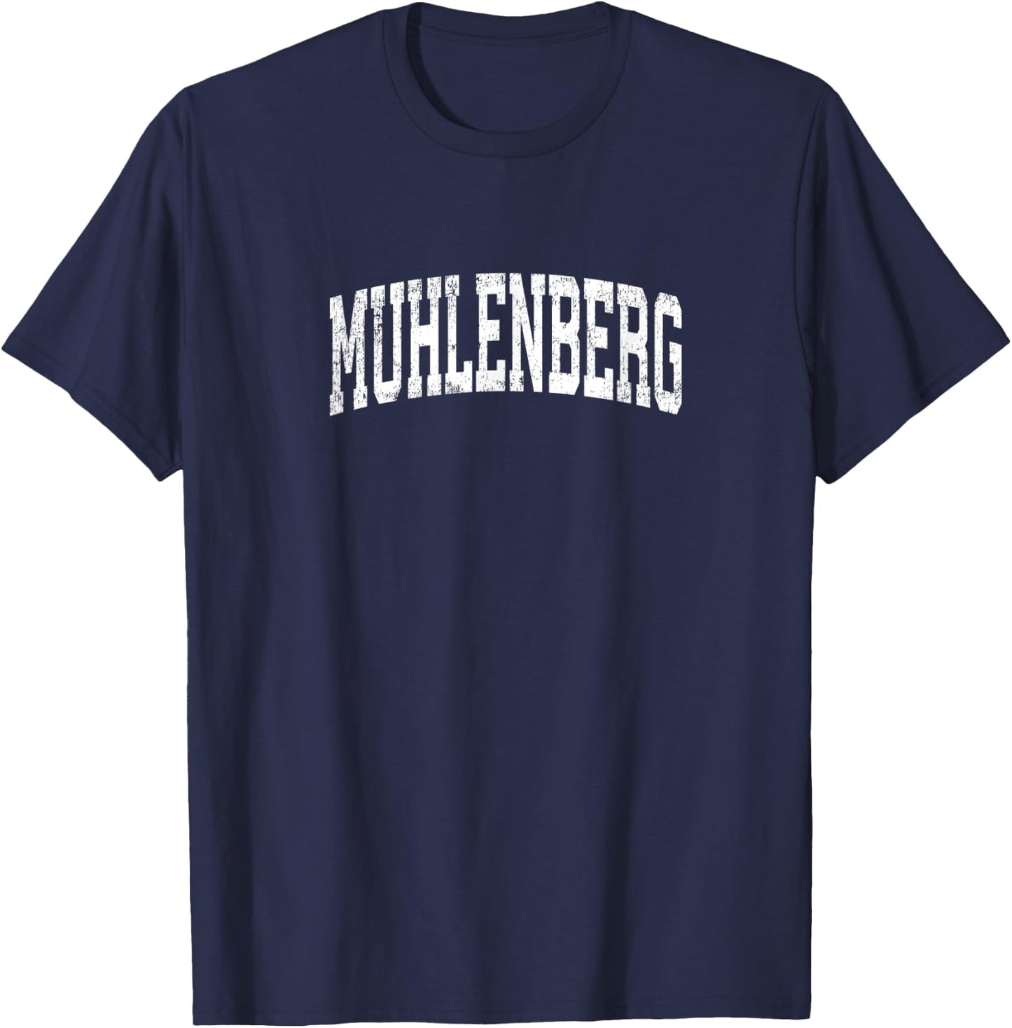 Muhlenberg Pennsylvania PA Vintage Athletic Sports Design T-Shirt - T-Shirt | Navy