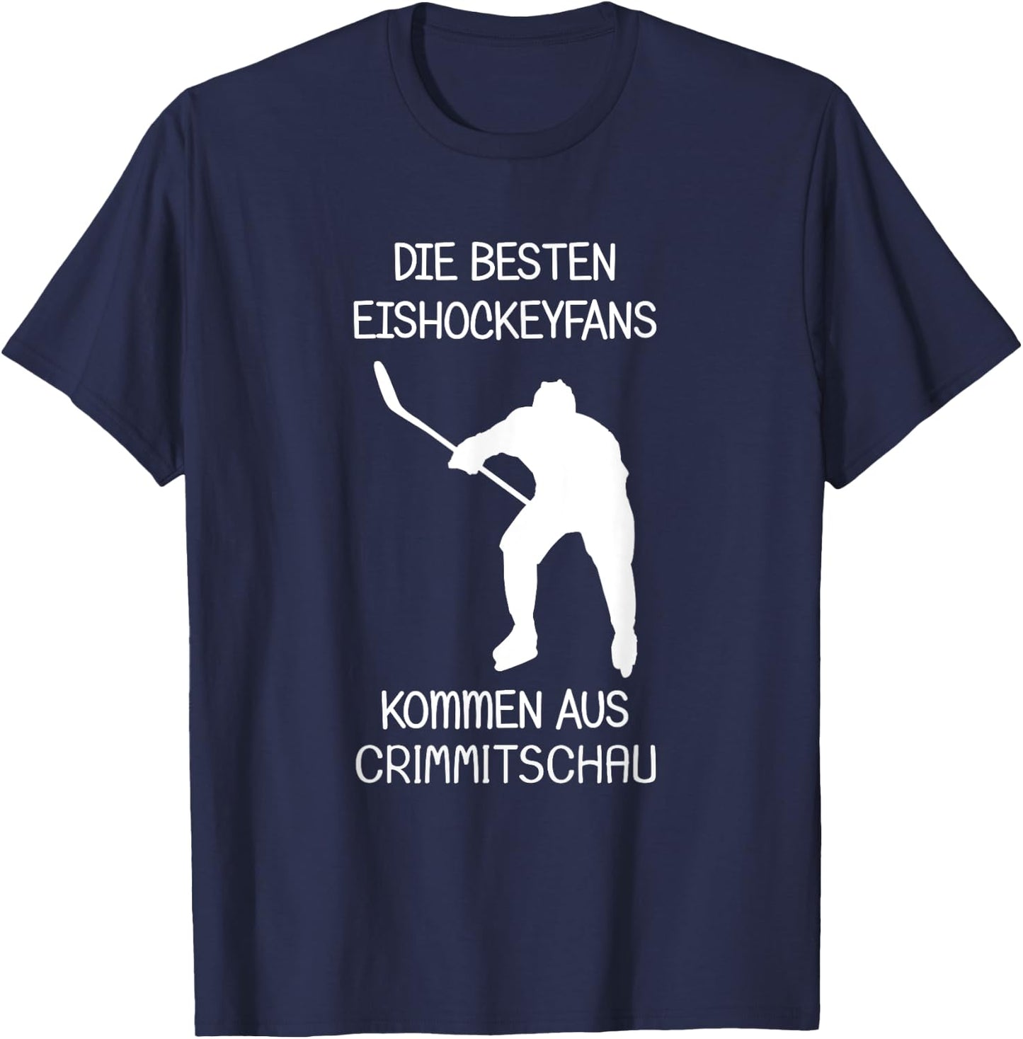 Eishockey Fans Crimmitschau T-Shirt - T-Shirt | Navy