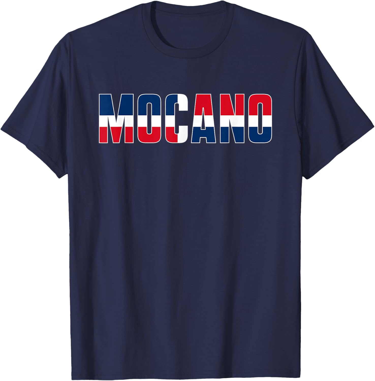 Dominican Republic DR Flag for Mocanos T-Shirt - T-Shirt | Navy