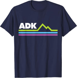 ADK Adirondacks Mountains Shirt T-Shirt - T-Shirt | Navy