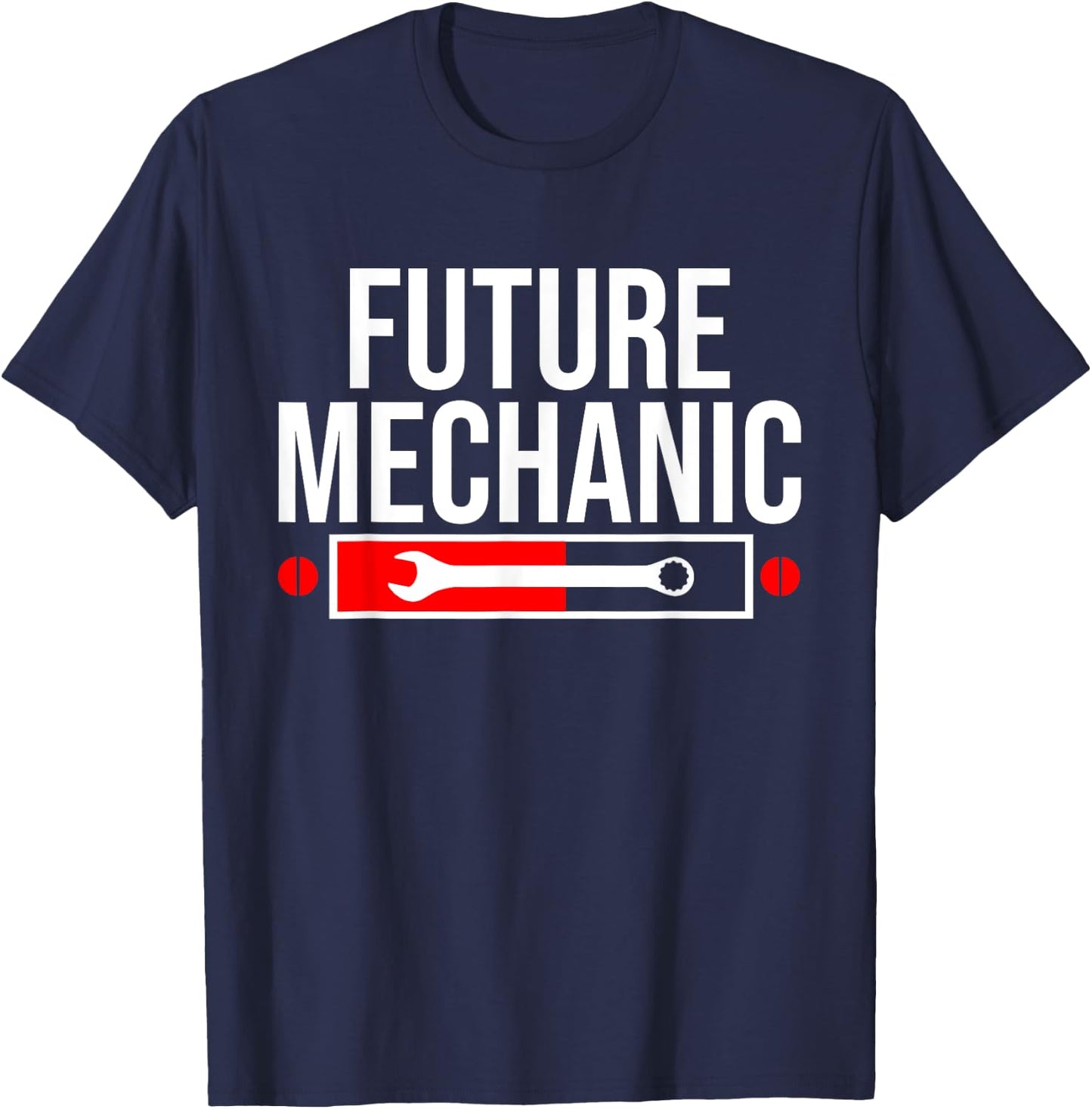 Future Mechanic In Progress Funny Auto Mechanic Humor Gift T-Shirt - T-Shirt | Navy