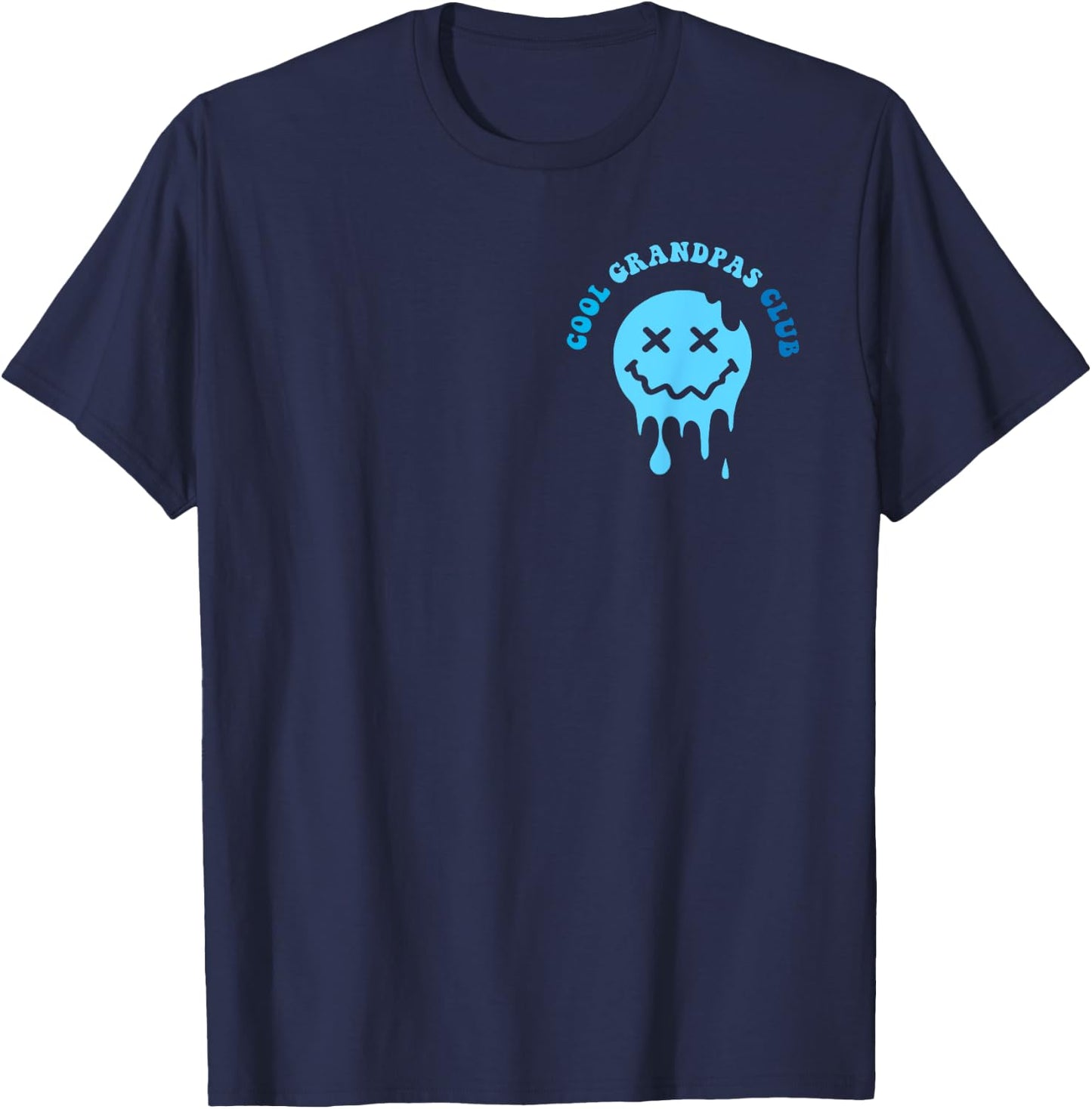 Cool Grandpas Club Shirt Father's Day Grandpa 2 Sided T-Shirt - T-Shirt | Navy