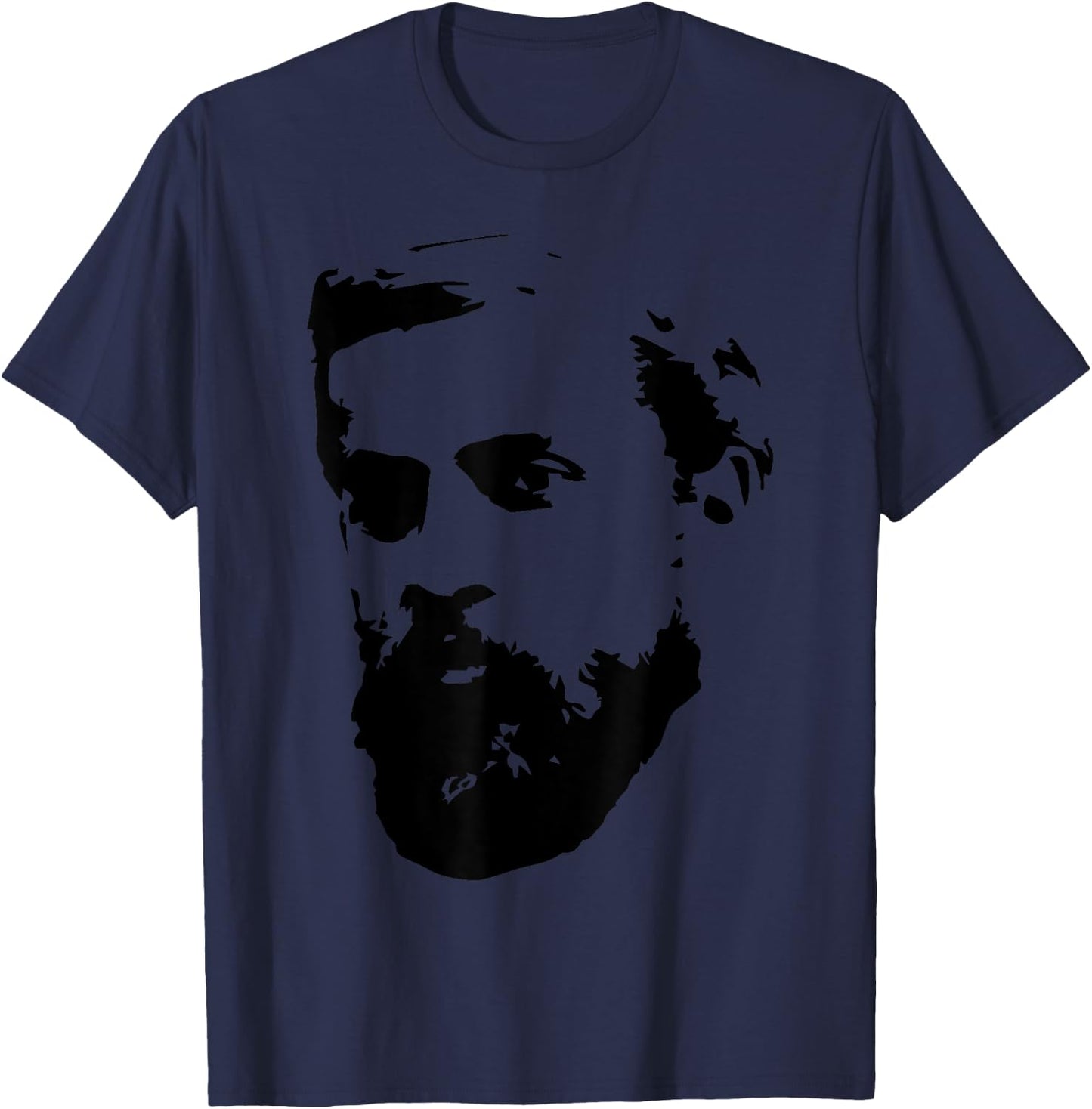 Antoni Gaudi - Portrait (black) T-Shirt - T-Shirt | Navy