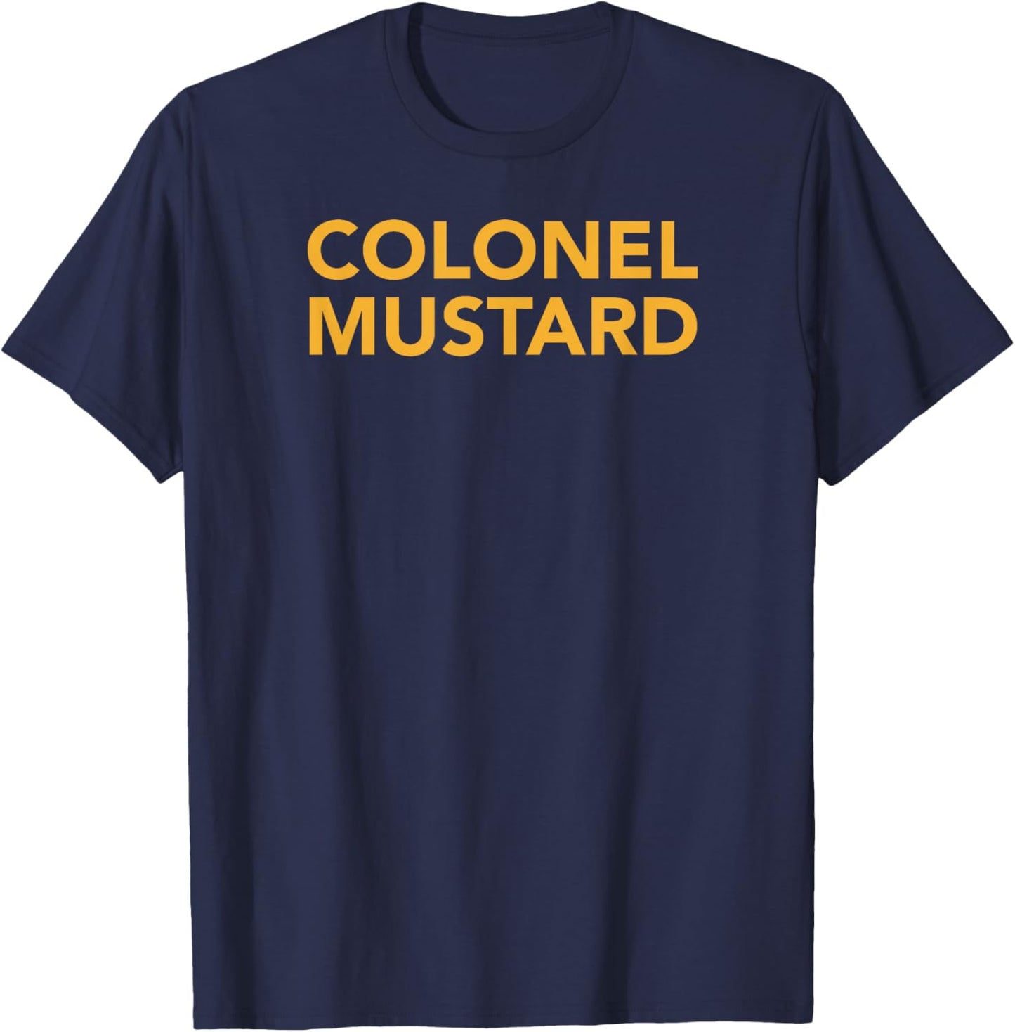 Simple Halloween costume , Colonel Mustard shirt T-Shirt - T-Shirt | Navy
