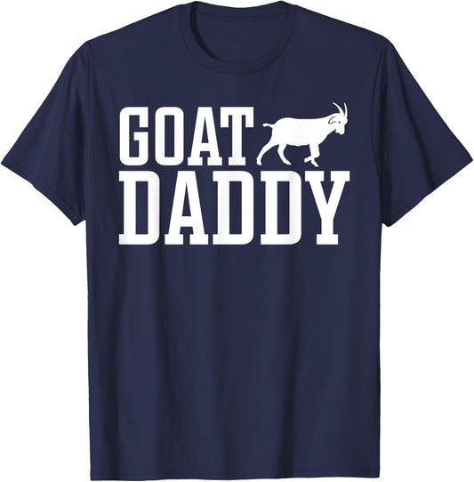 Goat Dad Goat Daddy T-Shirt - T-Shirt | Navy