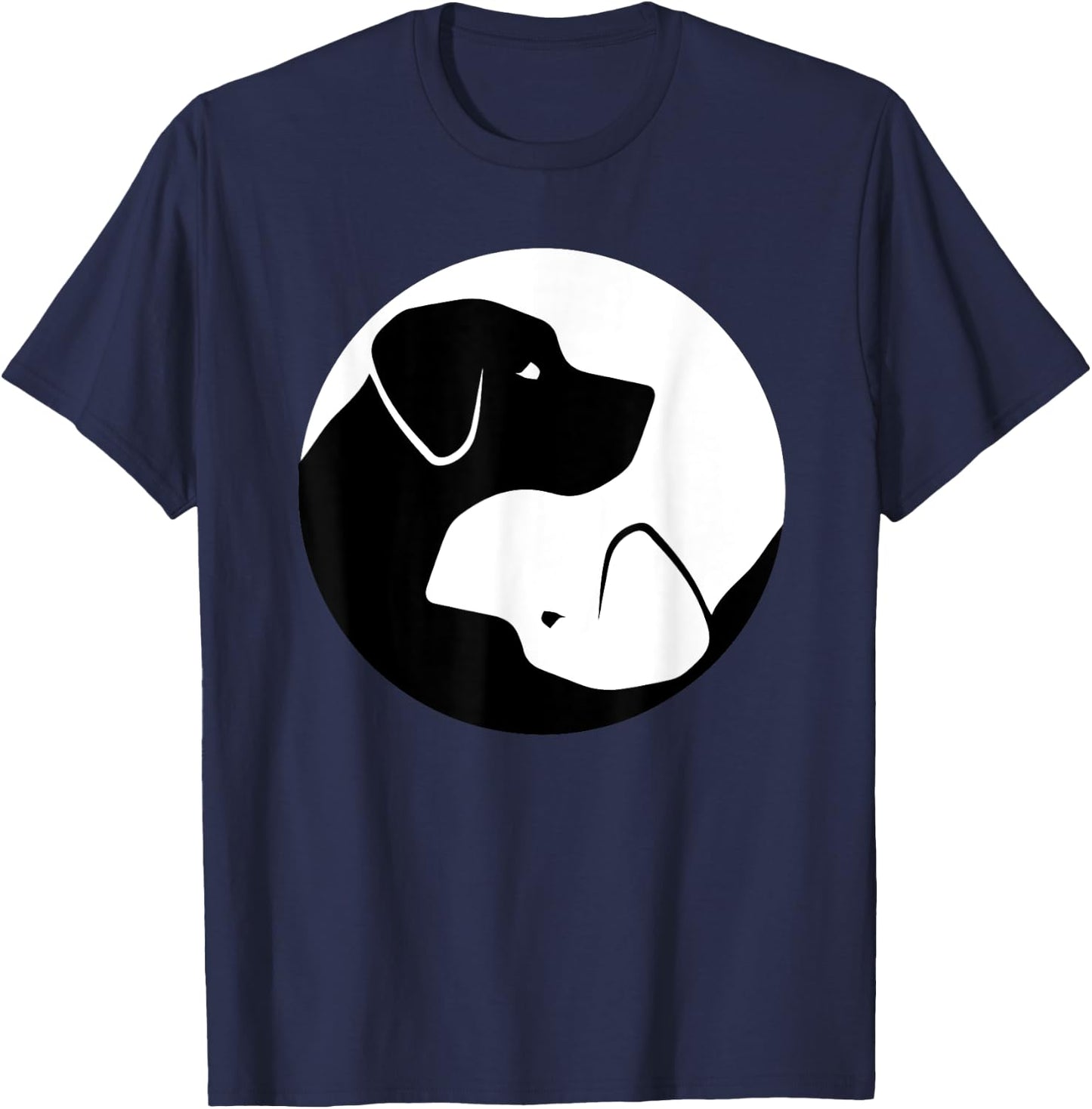 Labrador Retriever Yin Yang T-Shirt - T-Shirt | Navy