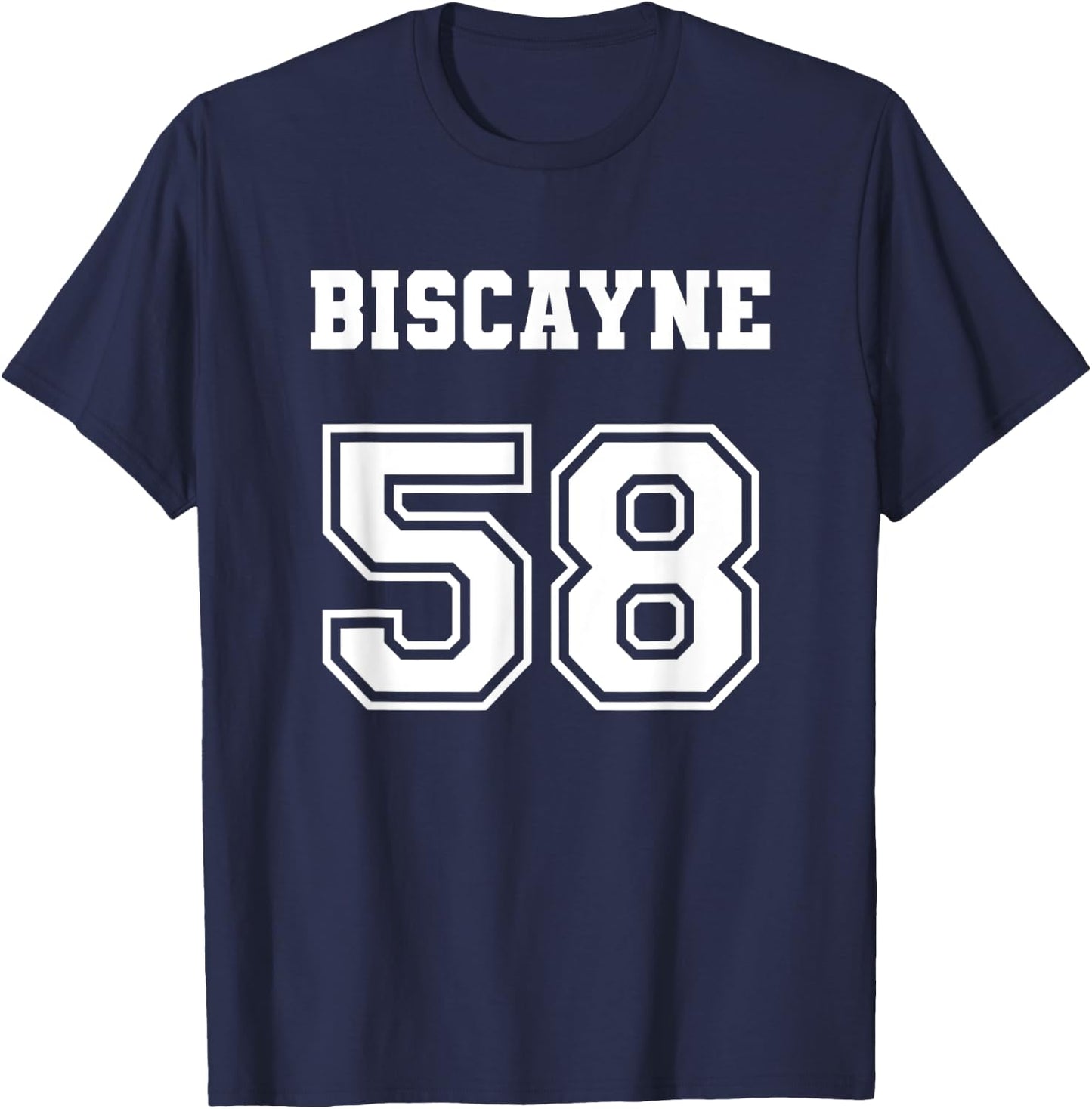 Jersey Style Biscayne 58 1958 Muscle Classic Lowrider Car T-Shirt - T-Shirt | Navy