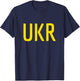 Ukraine Two Part Combo Design - Ukrainian Flag Part 1 T-Shirt - T-Shirt | Navy
