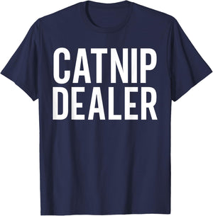 Catnip Dealer Funny Cat Women T-Shirt - T-Shirt | Navy