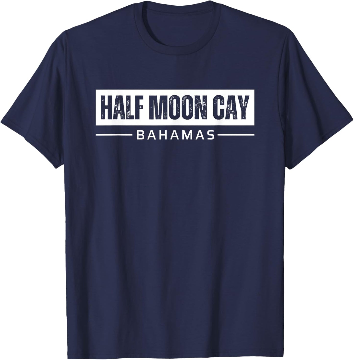 Half Moon Cay Bahamas Souvenirs T-Shirt - T-Shirt | Navy