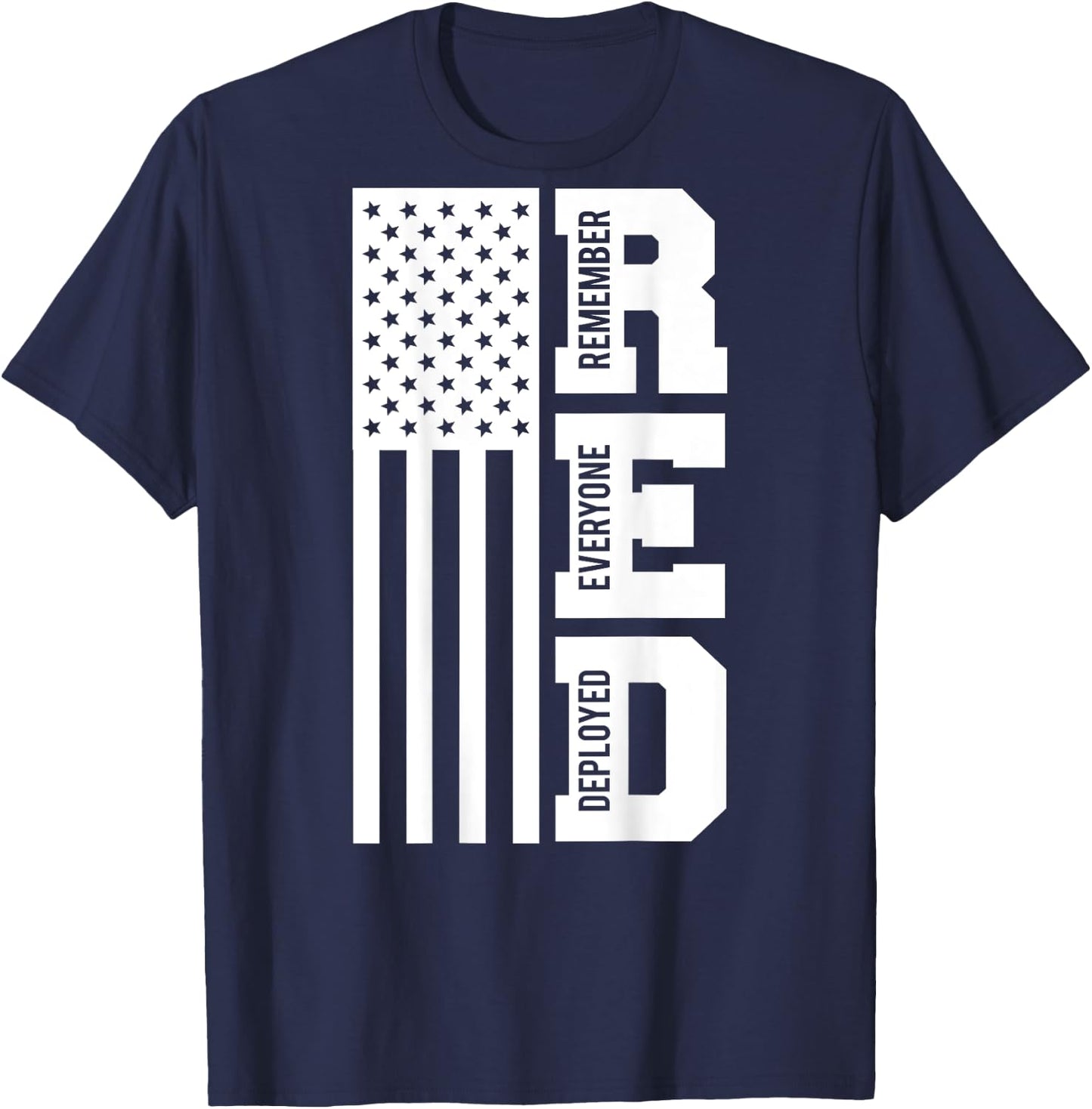 On Fridays We Wear Red Soldiers Veterans Day ON BACK T-Shirt - T-Shirt | Navy