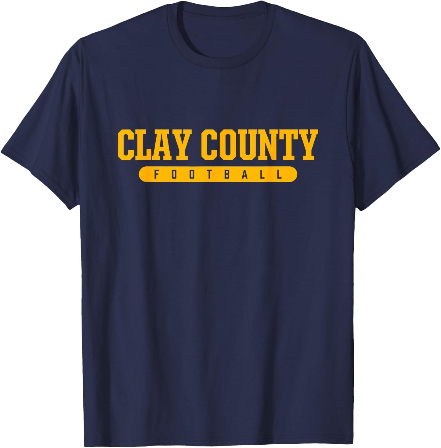 Clay County High School Football T-Shirt - T-Shirt | Navy