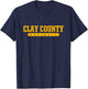 Clay County High School Football T-Shirt - T-Shirt | Navy