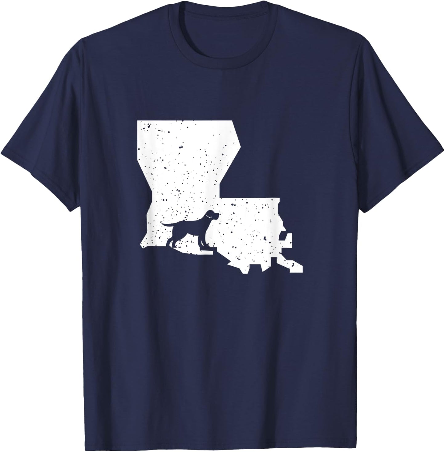 Labrador Louisiana Dog Lover T-Shirt - T-Shirt | Navy
