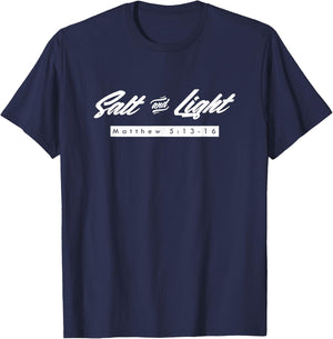 Be Salt and Light to the World, God, Jesus, Christian T-Shirt - T-Shirt | Navy