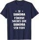 Name Si Sandra t'énerve Humor Personalised Name Sandra , Black, Female X-Small T-Shirt - T-Shirt | Navy