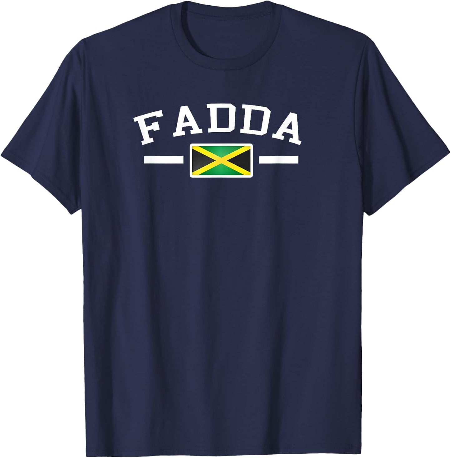 Fadda Jamaican Dad, Funny Fathers' Day, Dad souvenir T-Shirt - T-Shirt | Navy