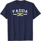 Fadda Jamaican Dad, Funny Fathers' Day, Dad souvenir T-Shirt - T-Shirt | Navy