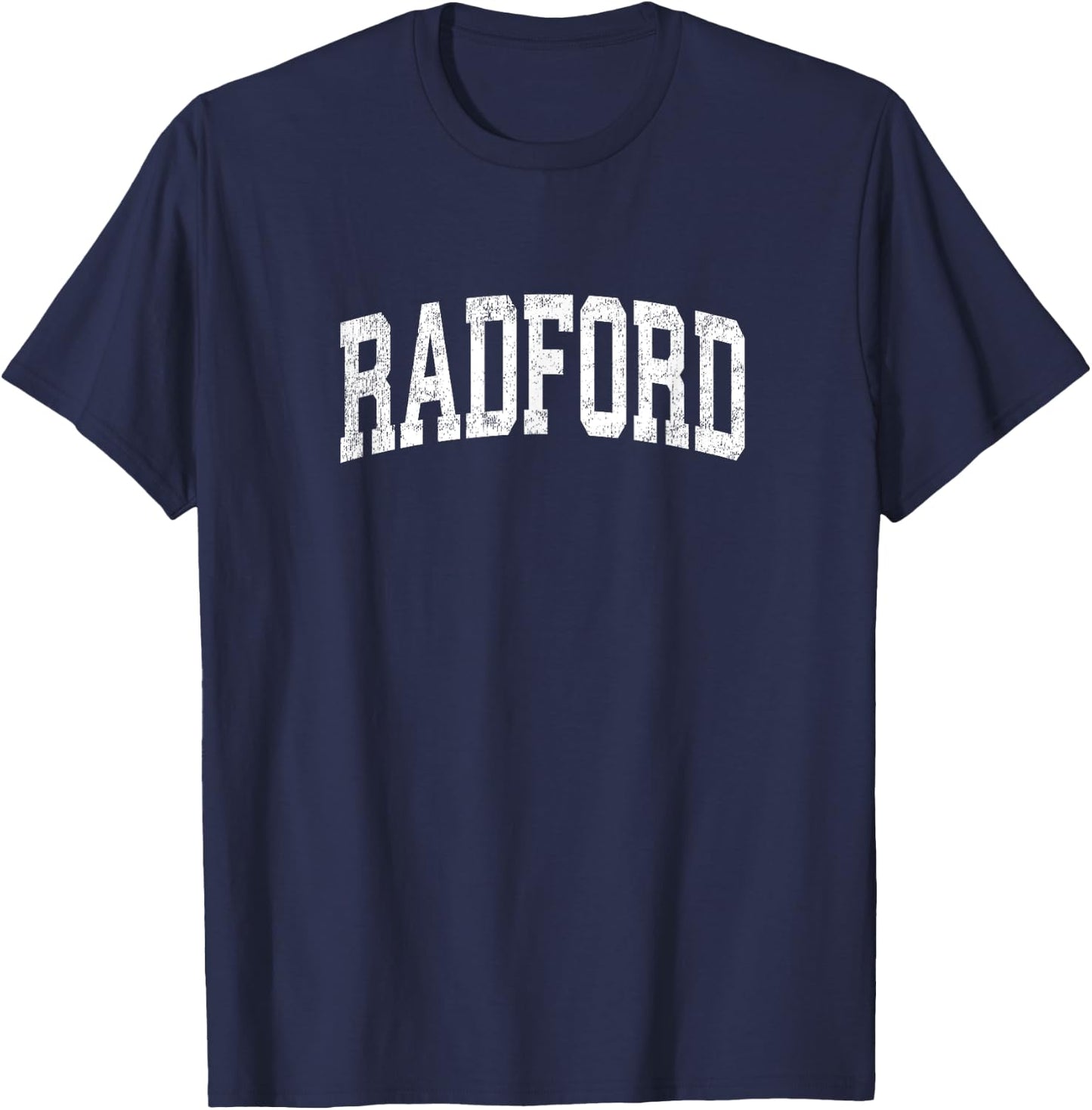 Radford Virginia VA Vintage Athletic Sports Design T-Shirt - T-Shirt | Navy