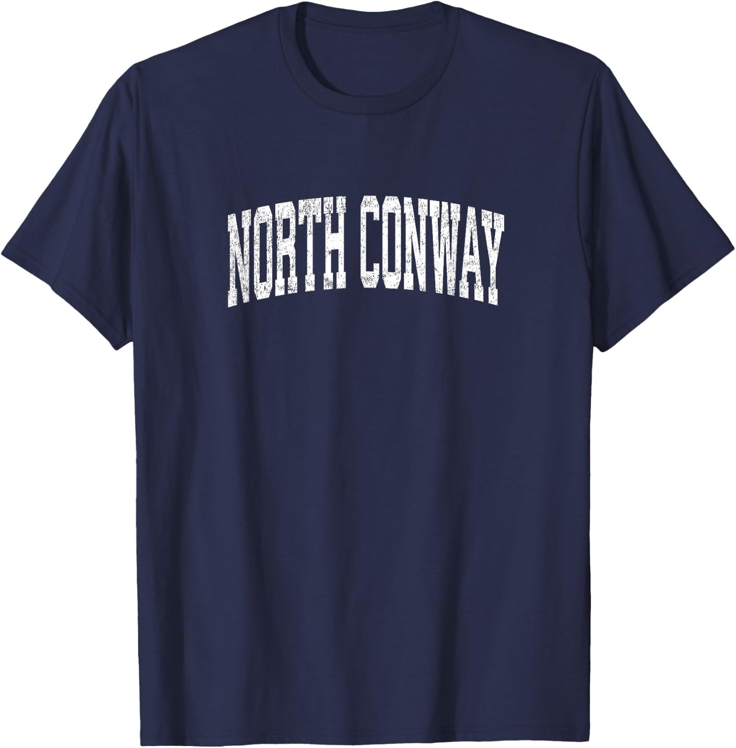 North Conway New Hampshire NH Vintage Athletic Sports Design T-Shirt - T-Shirt | Navy