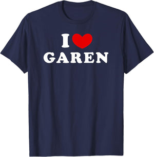 Personalized For Garen & Friends Black V-Neck Short Sleeve Young Garen Fans League of Legends S, Black, S T-Shirt - T-Shirt | Navy