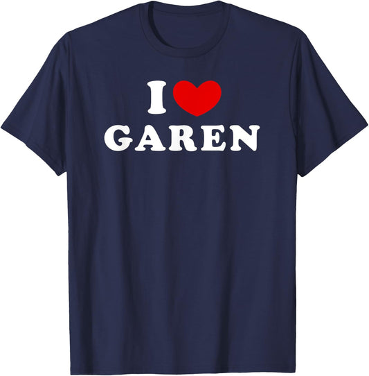 Personalized For Garen & Friends Black V-Neck Short Sleeve Young Garen Fans League of Legends S, Black, S T-Shirt - T-Shirt | Navy