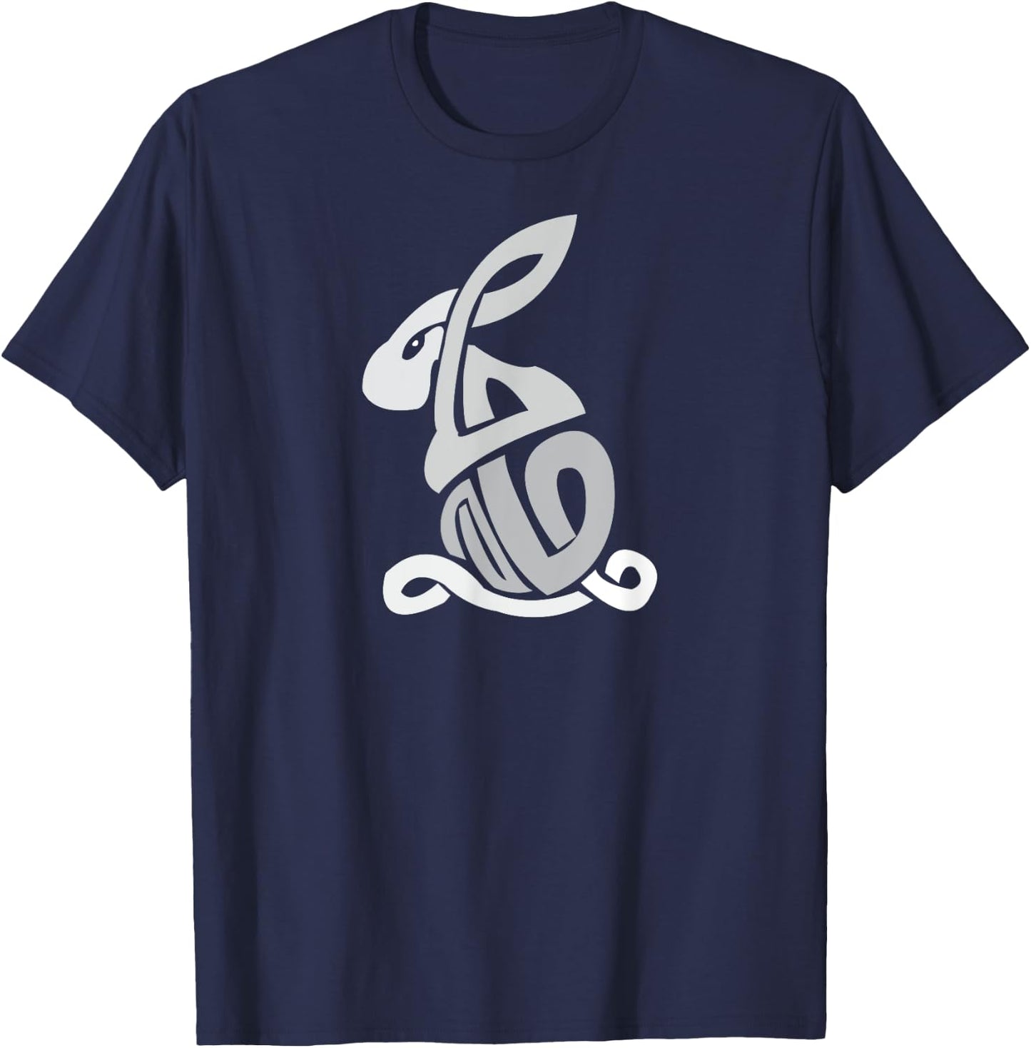 Celtic Symbols Celtic Rabbit Celtic Knots Irish Symbol T-Shirt - T-Shirt | Navy