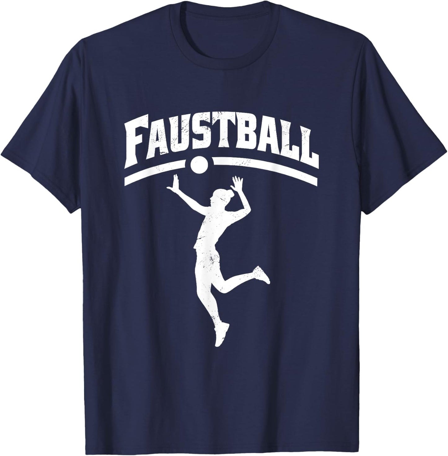 Faustball Frauen Aufschlag - Faustball T-Shirt - T-Shirt | Navy