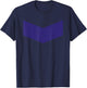 Purple Chevron Iconic T-Shirt - T-Shirt | Navy