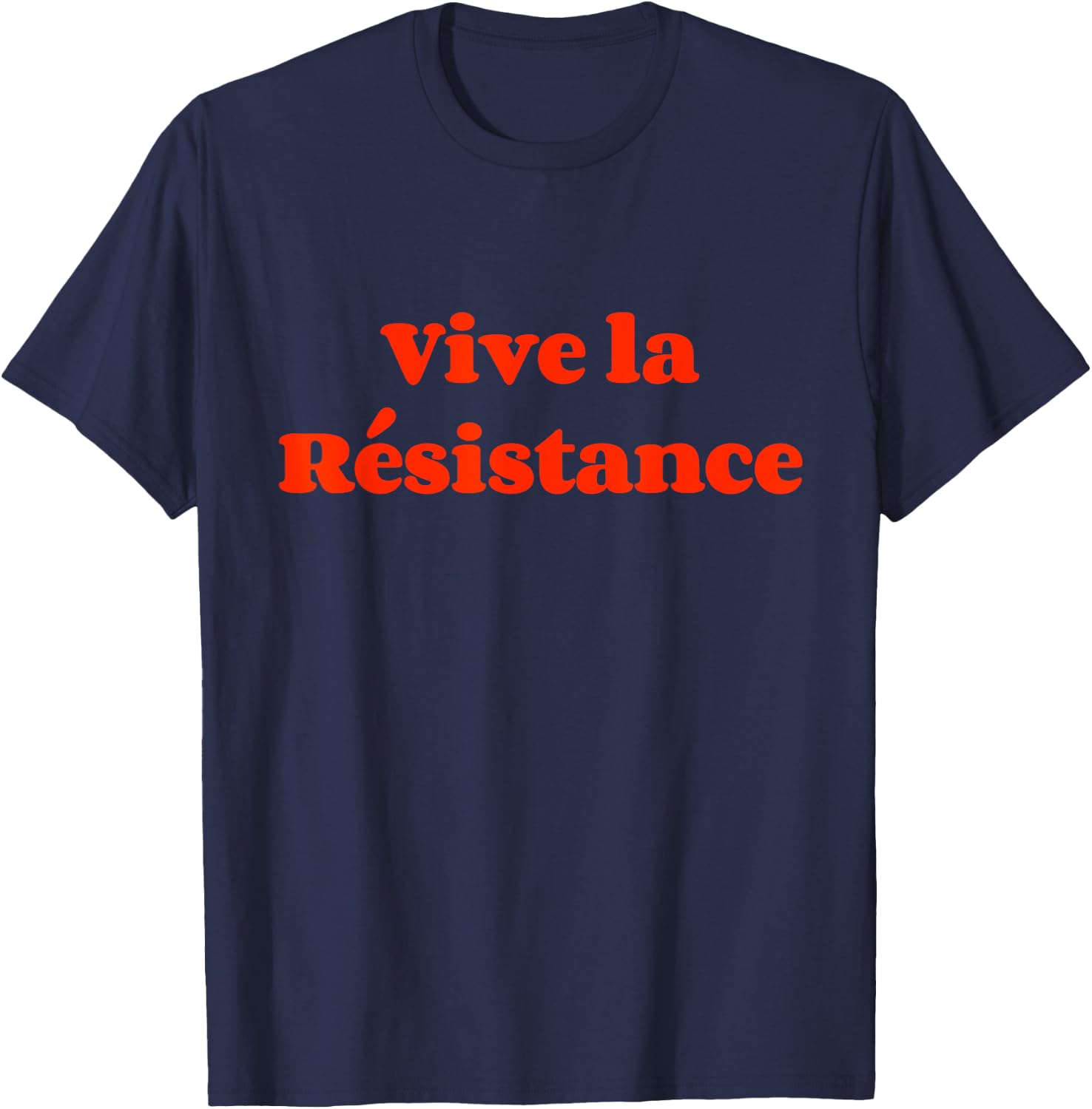 Retro Vive la Resistance T-Shirt - T-Shirt | Navy