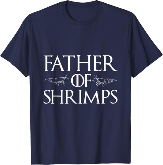 Aquarium Shrimp Dad - Neocaridina Red Cherry Shrimp Daddy T-Shirt - T-Shirt | Navy