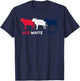 Red White and Beef 4th of July Cattle Cow American Flag BBQ T-Shirt - T-Shirt | Navy