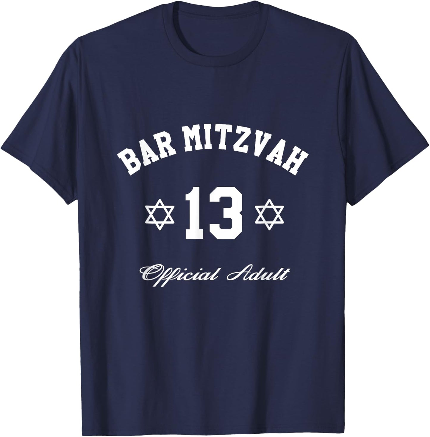 Bar Mitzvah 13th Birthday Jewish Boy Official Adult Torah T-Shirt - T-Shirt | Navy