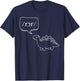 Retro Dinosaur Pediatric SLP Speech Language Pathologists T-Shirt - T-Shirt | Navy