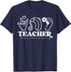 DHH Teacher Deaf And Hard Of Hearing ASL Special Education Men Women T-Shirt - T-Shirt | Navy